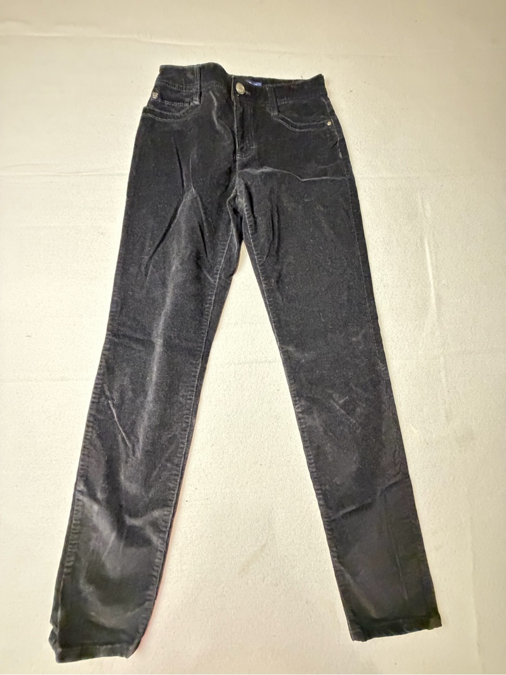 Bandolino Black Skinny Velvet-Look corduroy 6